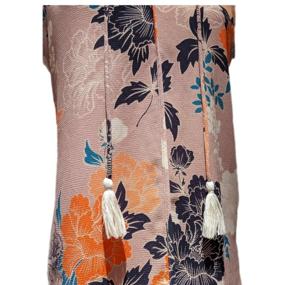 C&E Floral Sleeveless Blouse w/ Tassels - Picture 7 of 10